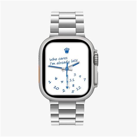 Does anyone have this watch face, “who cares I’m already late” .